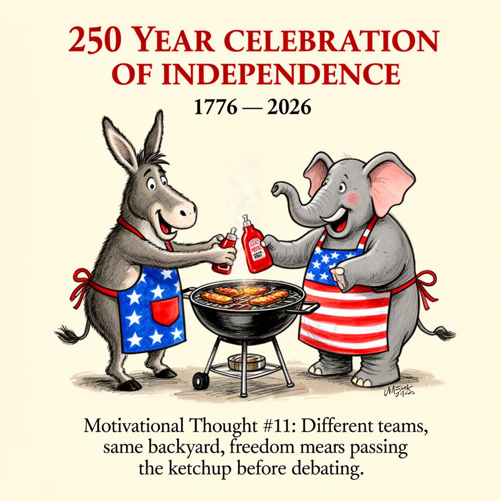 Donkey and Elephant BBQ — 250 Years