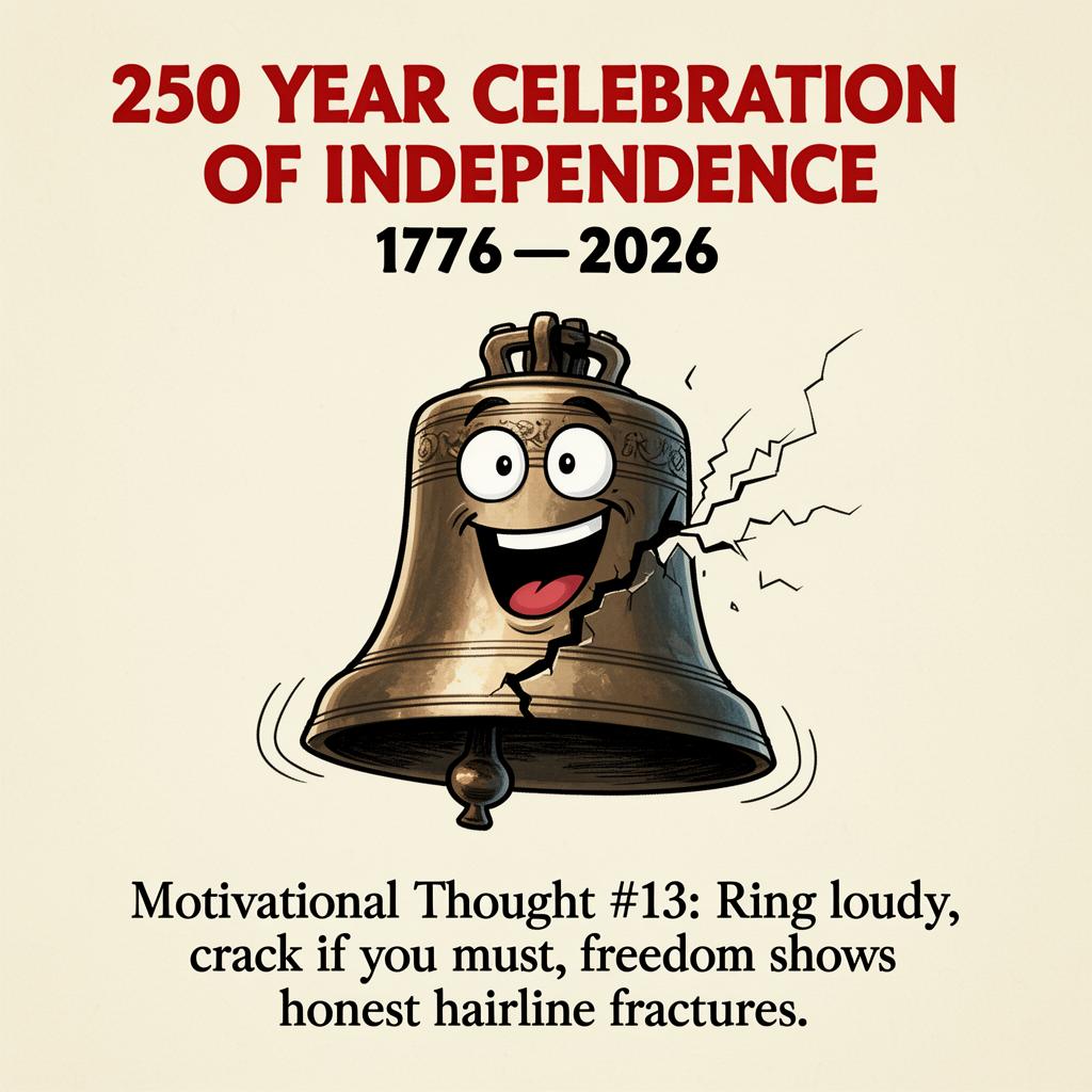 Liberty Bell Cracking Up — 250 Years