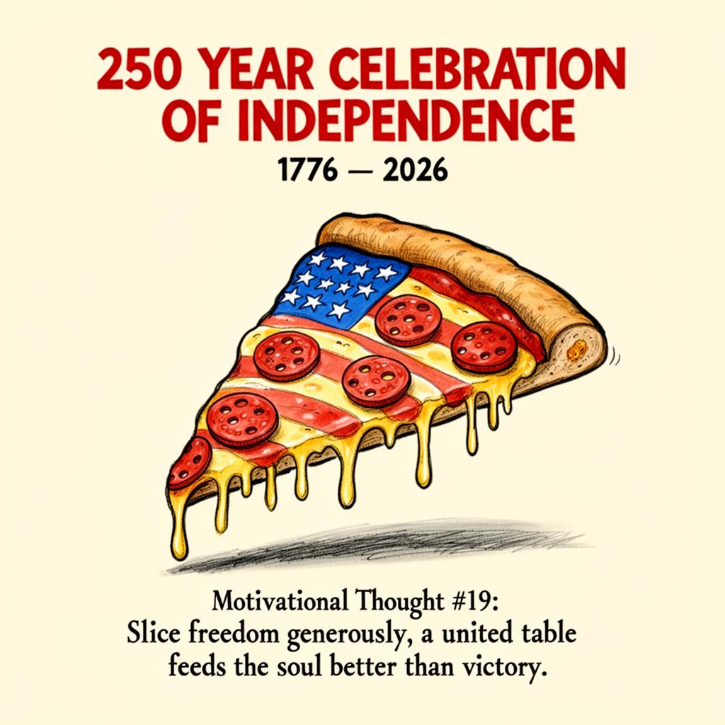 Pizza Slice Flag — 250 Years