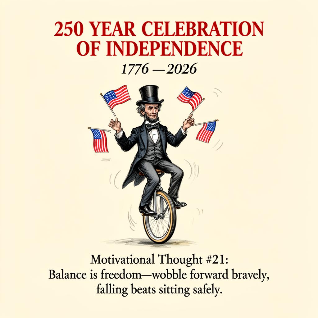 Lincoln on a Unicycle — 250 Years
