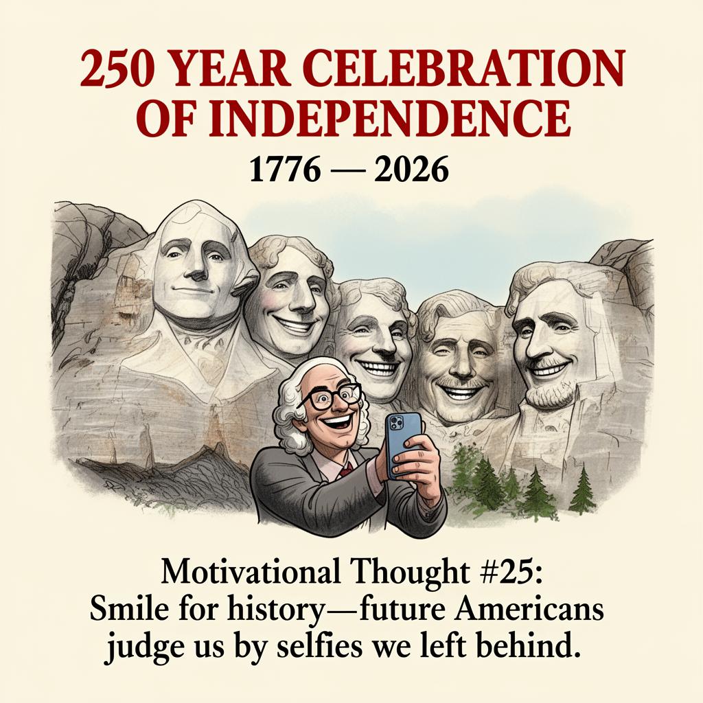 Mount Rushmore Selfie — 250 Years