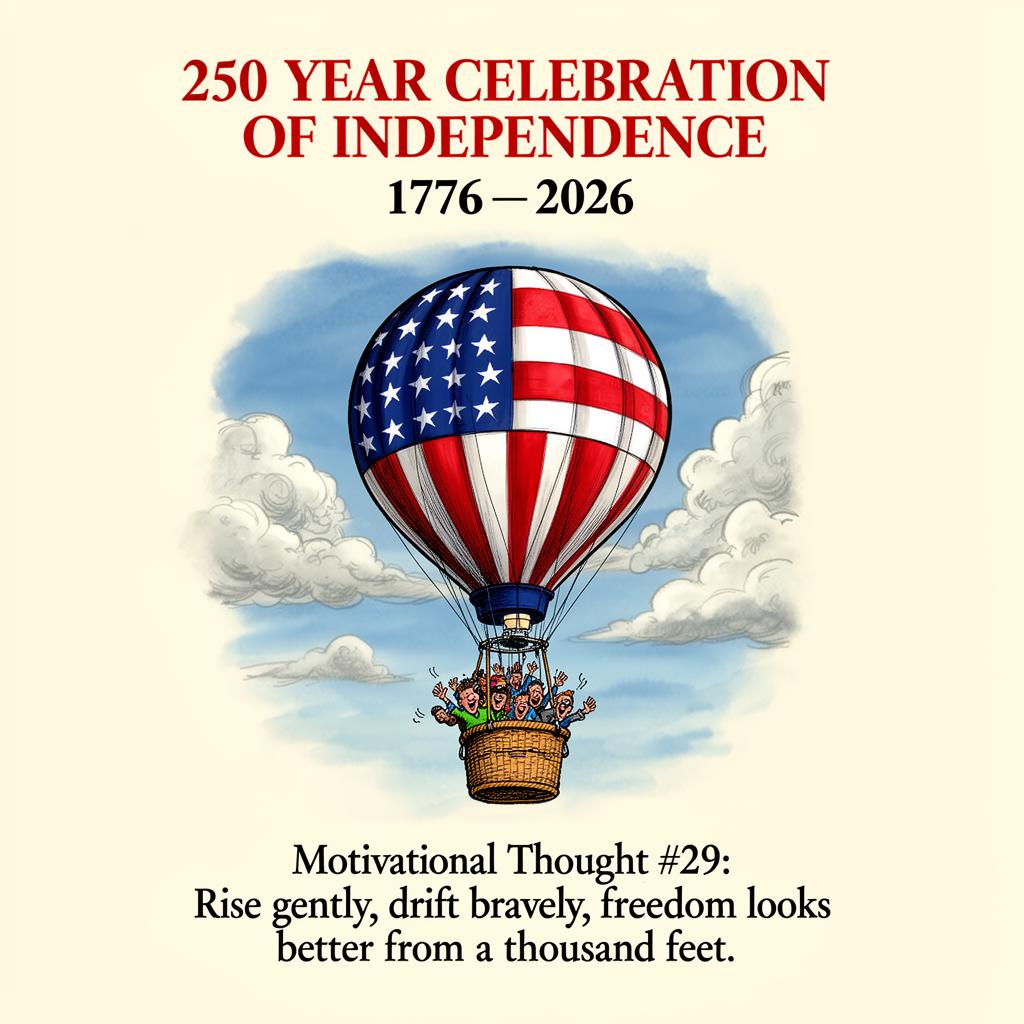 Hot Air Balloon Flag — 250 Years